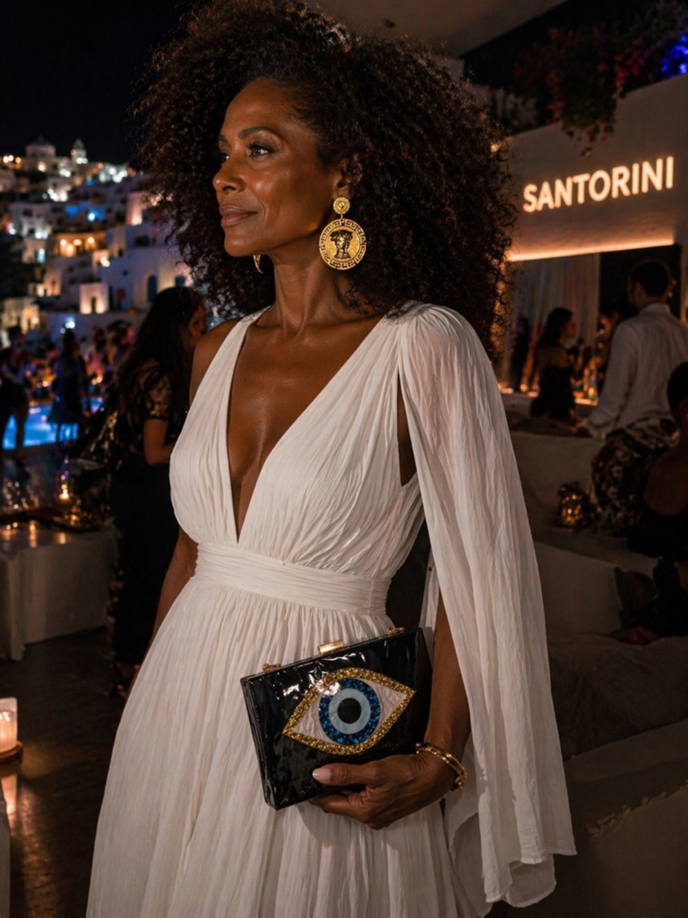 Luxury Gold Chain Evil Eye Purse/Clutch